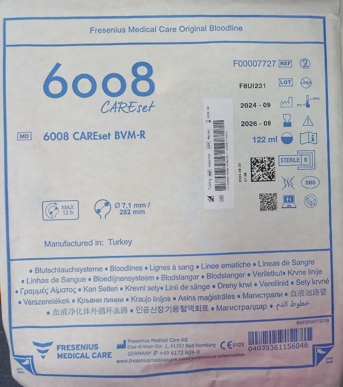 6008 CAREset BVM-R Кровопровідні магістралі